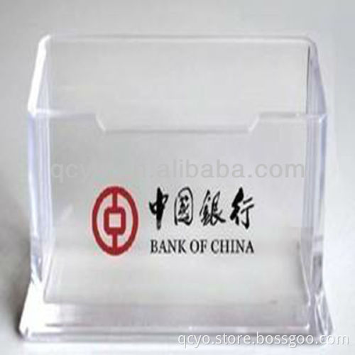 Hot sale! high quality transparent acrylic desk name card holder